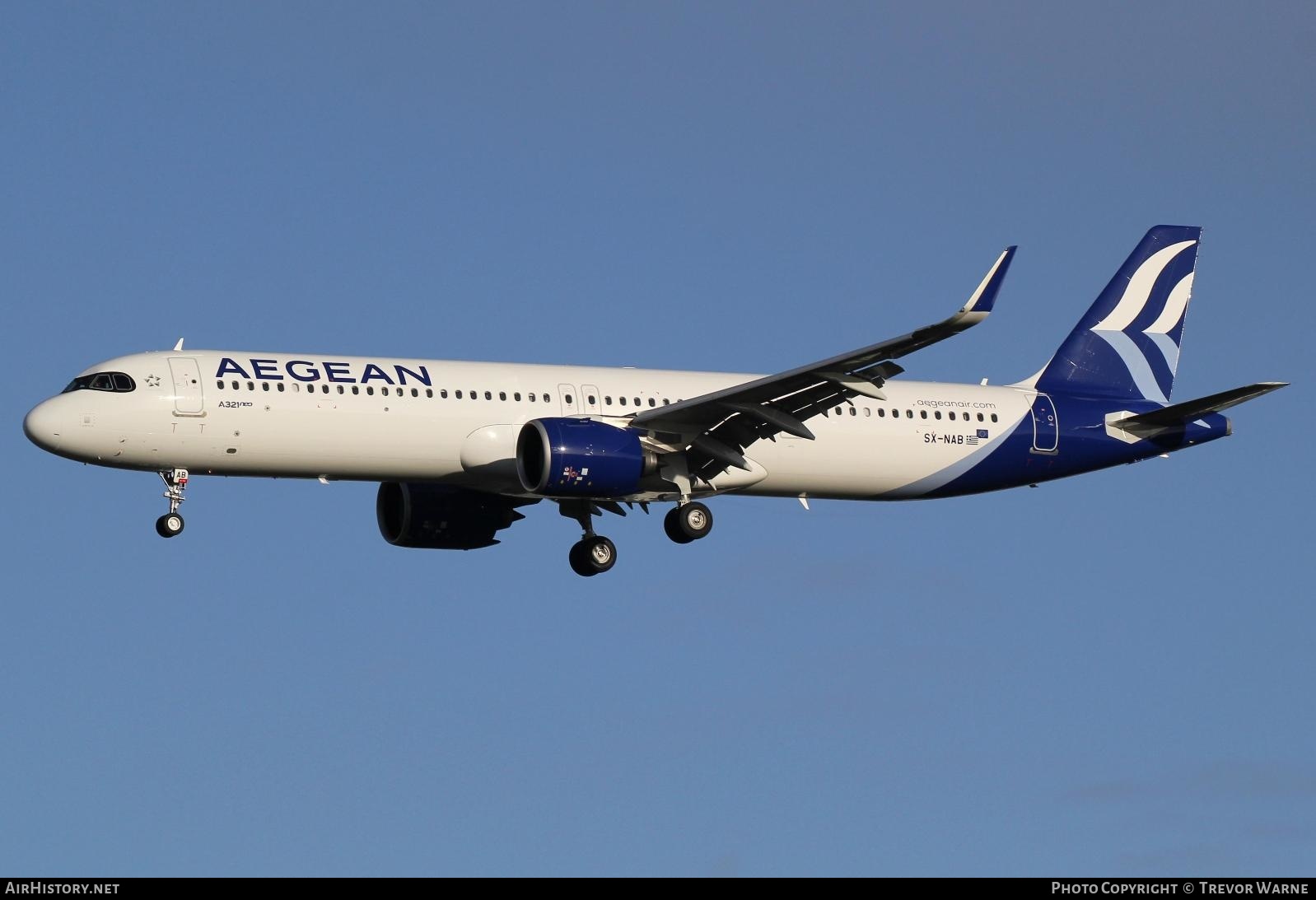 Aircraft Photo of SX-NAB | Airbus A321-271NX | Aegean Airlines | AirHistory.net #314481