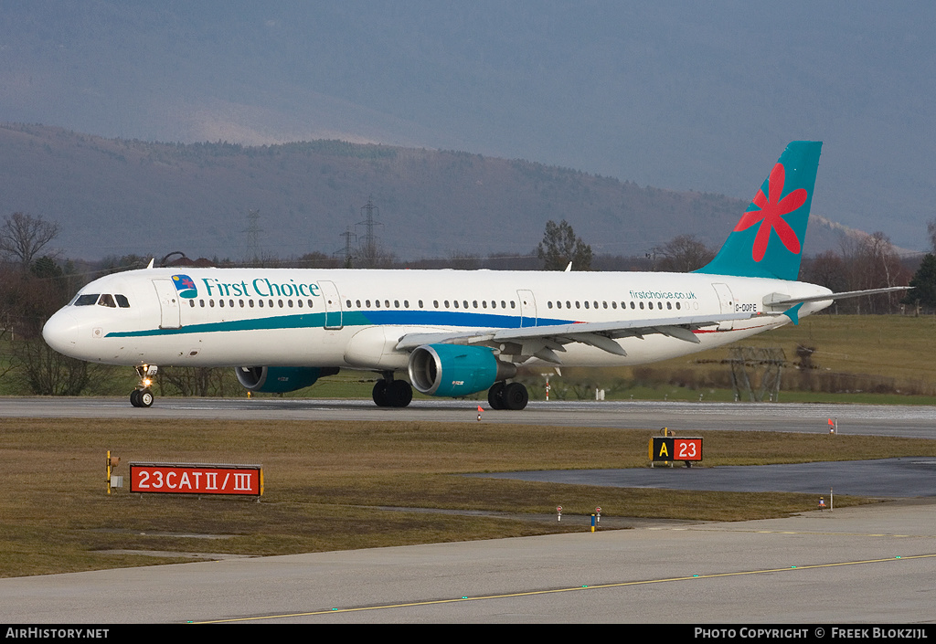 Aircraft Photo of G-OOPE | Airbus A321-211 | First Choice Airways | AirHistory.net #314485