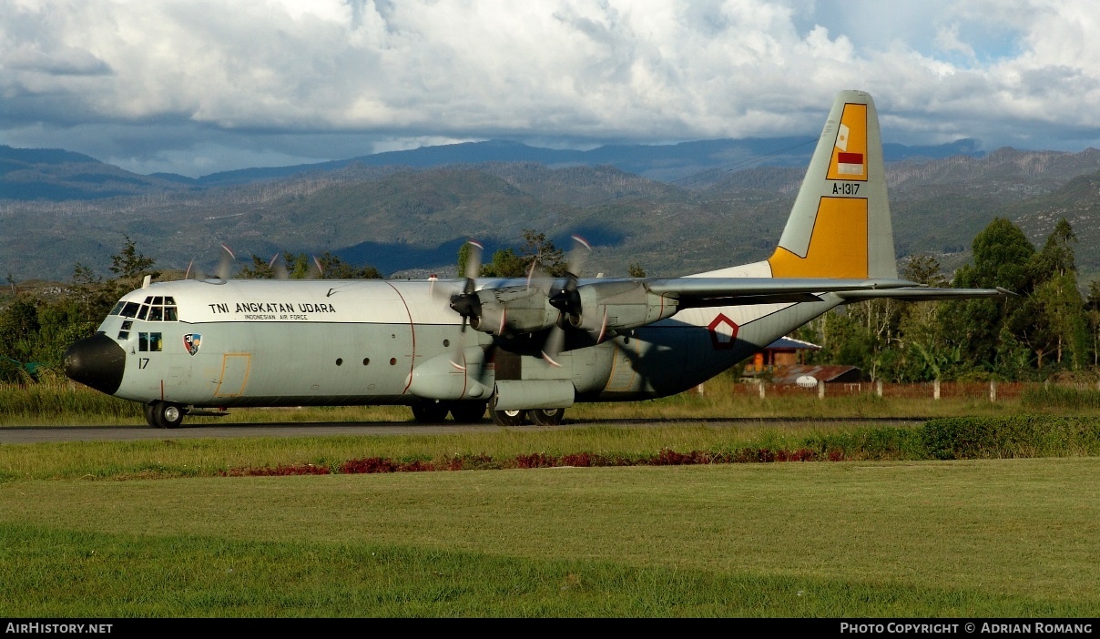 Aircraft Photo of A-1317 | Lockheed C-130H-30 Hercules (L-382) | Indonesia - Air Force | AirHistory.net #314489