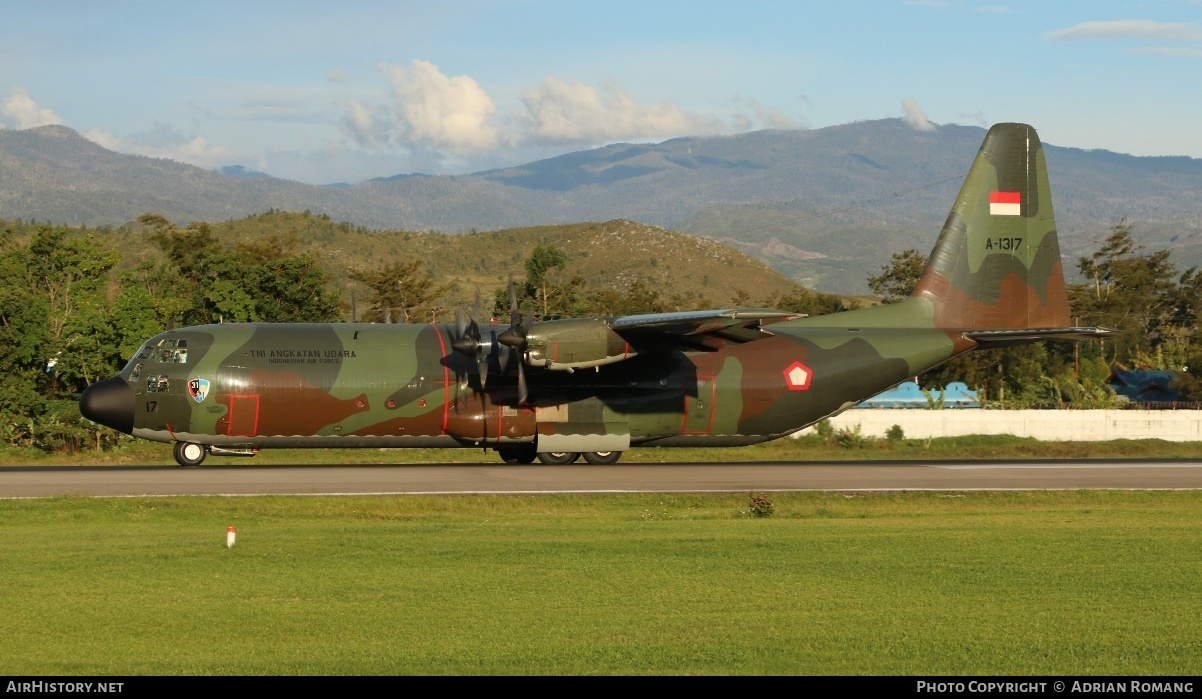 Aircraft Photo of A-1317 | Lockheed C-130H-30 Hercules (L-382) | Indonesia - Air Force | AirHistory.net #314490
