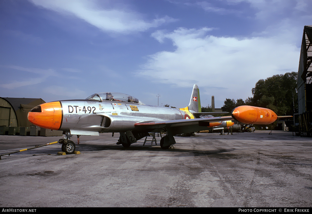 Aircraft Photo of DT-492 | Lockheed T-33A | Denmark - Air Force | AirHistory.net #314576