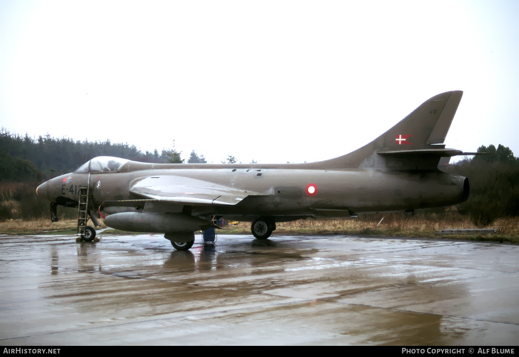Aircraft Photo of E-412 | Hawker Hunter F51 | Denmark - Air Force | AirHistory.net #314586