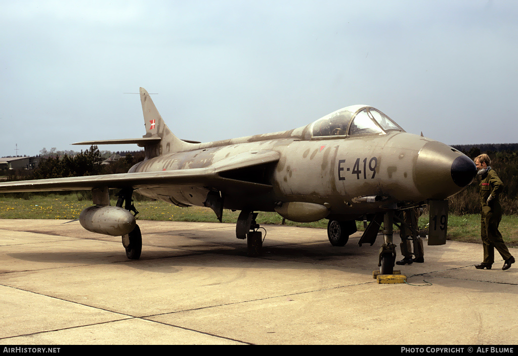 Aircraft Photo of E-419 | Hawker Hunter F51 | Denmark - Air Force | AirHistory.net #314587