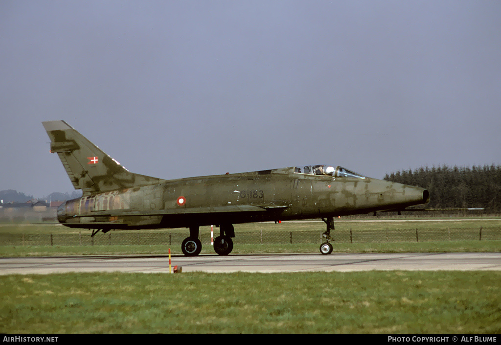 Aircraft Photo of G-183 | North American F-100D Super Sabre | Denmark - Air Force | AirHistory.net #314594