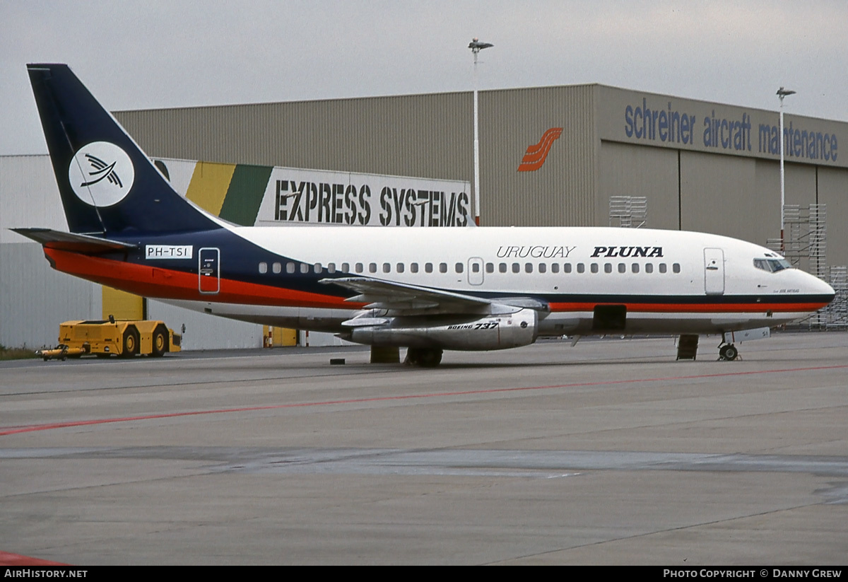 Aircraft Photo of PH-TSI | Boeing 737-2A3/Adv | PLUNA Líneas Aéreas Uruguayas | AirHistory.net #314595