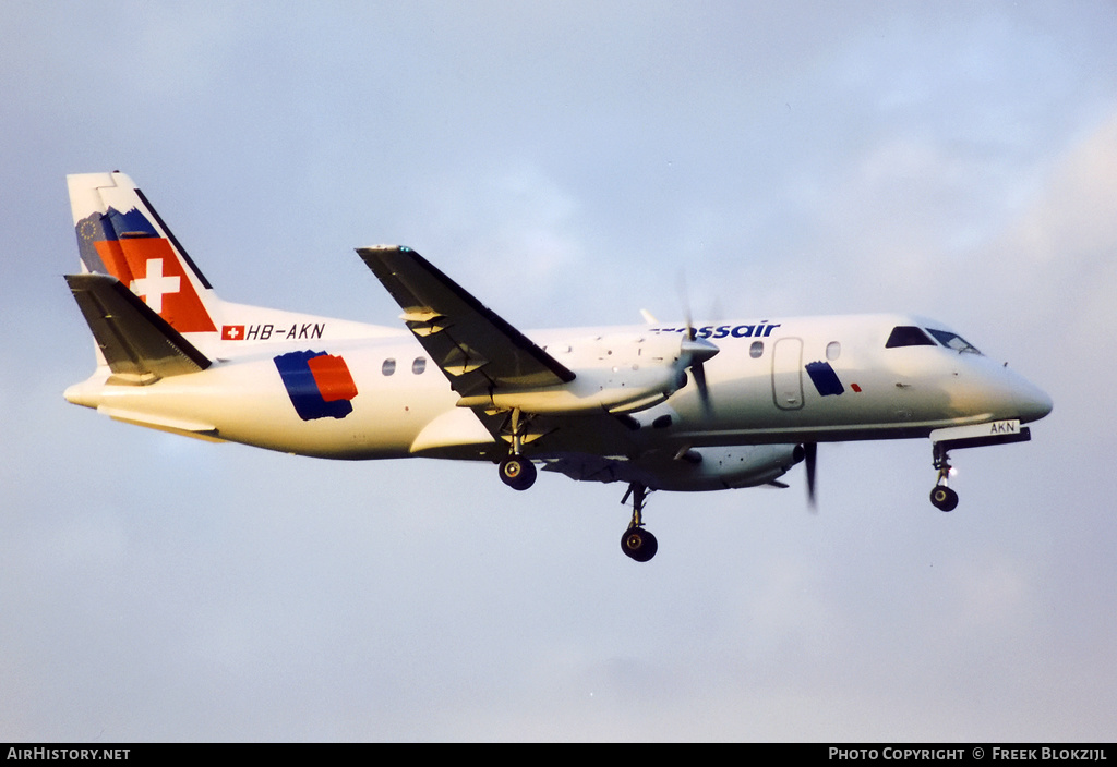 Aircraft Photo of HB-AKN | Saab 340B | Crossair | AirHistory.net #314660