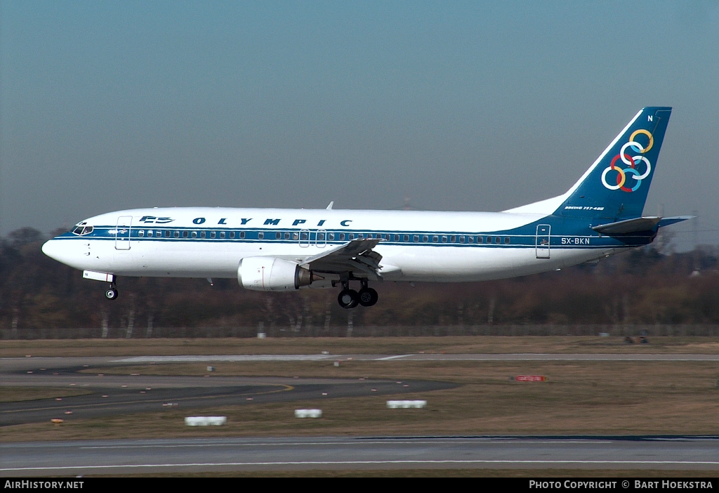 Aircraft Photo of SX-BKN | Boeing 737-4Q8 | Olympic | AirHistory.net #314663