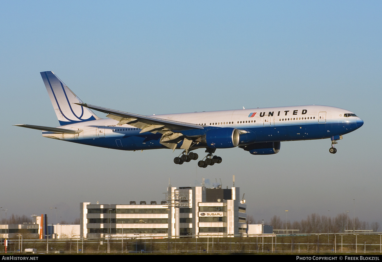 Aircraft Photo of N777UA | Boeing 777-222 | United Airlines | AirHistory.net #314676