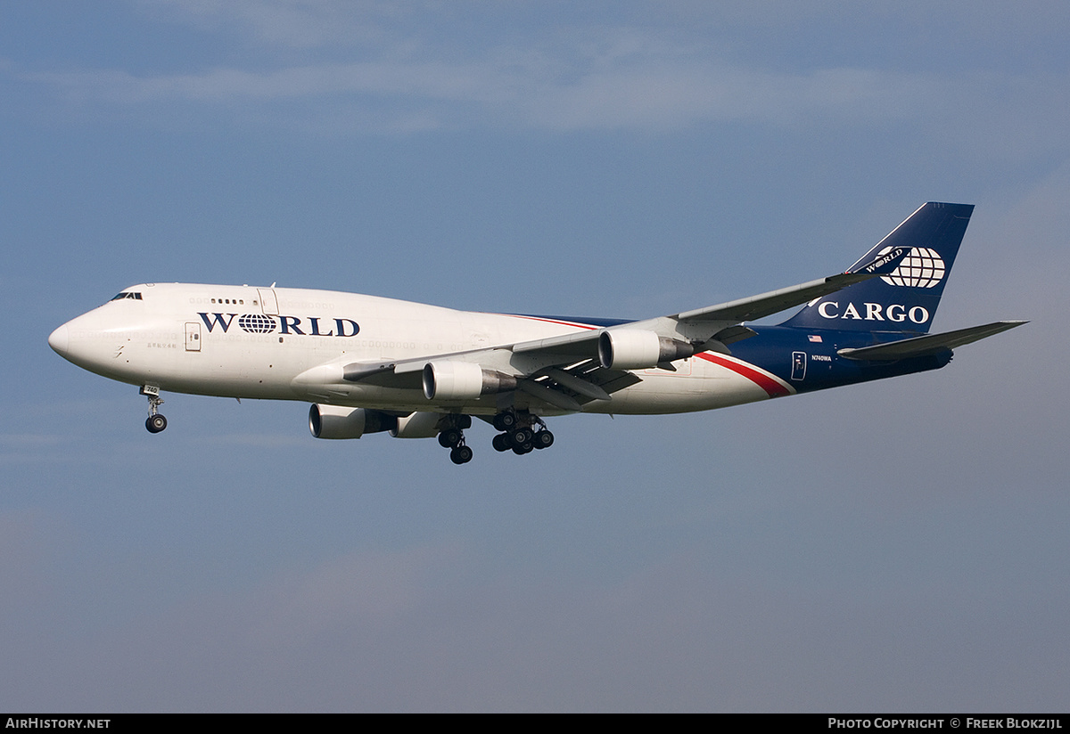 Aircraft Photo of N740WA | Boeing 747-4H6(BDSF) | World Airways | AirHistory.net #314695
