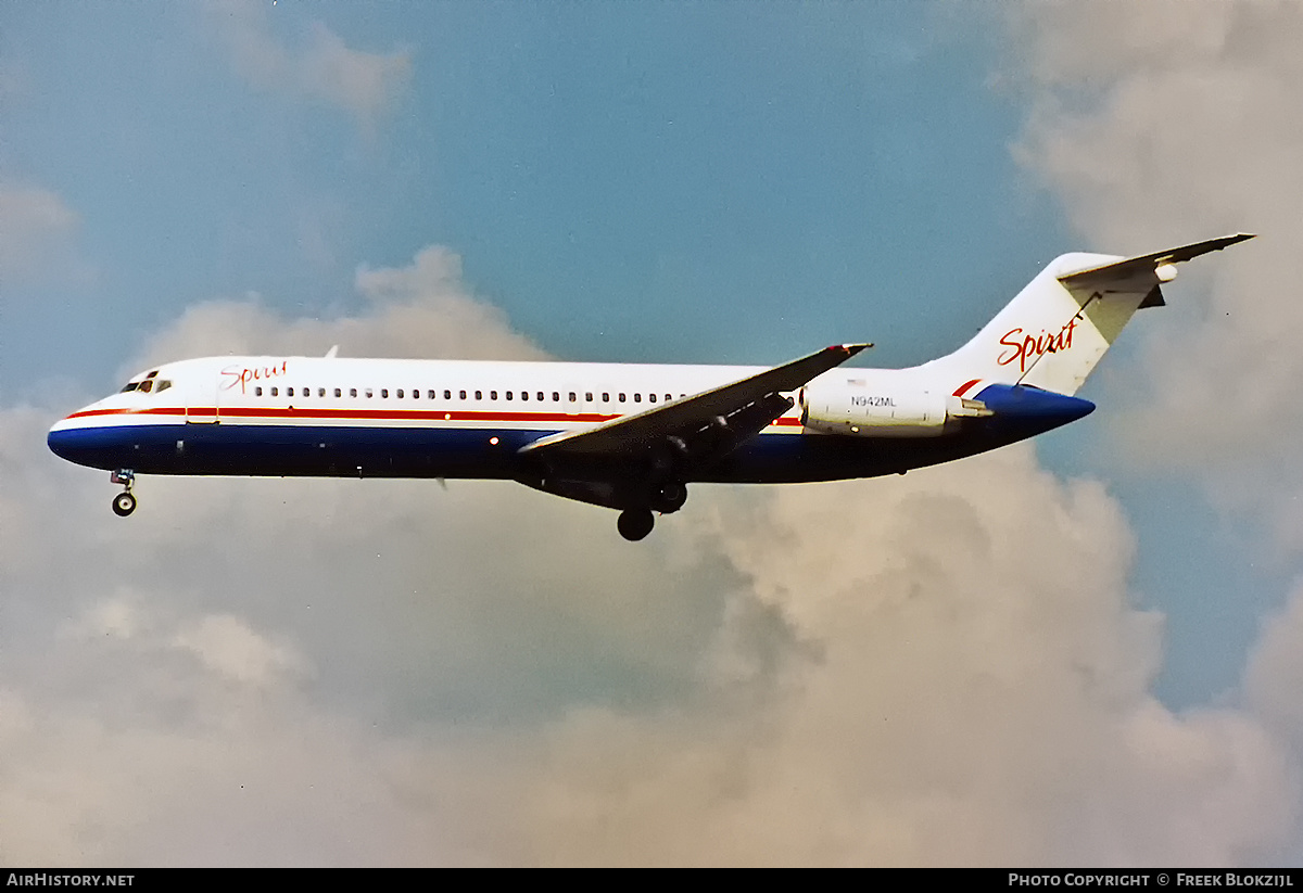 Aircraft Photo of N942ML | McDonnell Douglas DC-9-32 | Spirit Airlines | AirHistory.net #314715