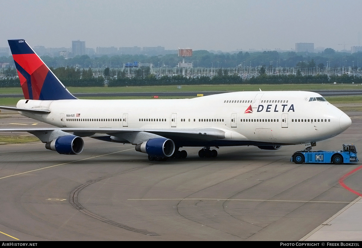 Aircraft Photo of N664US | Boeing 747-451 | Delta Air Lines | AirHistory.net #314786
