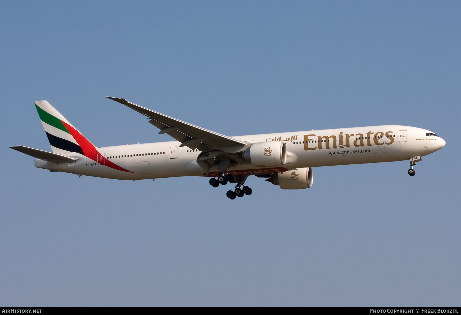 Aircraft Photo of A6-EGA | Boeing 777-31H/ER | Emirates | AirHistory.net #314791