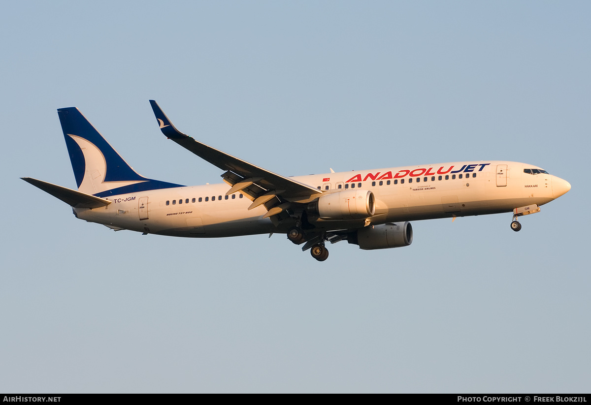 Aircraft Photo of TC-JGM | Boeing 737-8F2 | AnadoluJet | AirHistory.net #314822