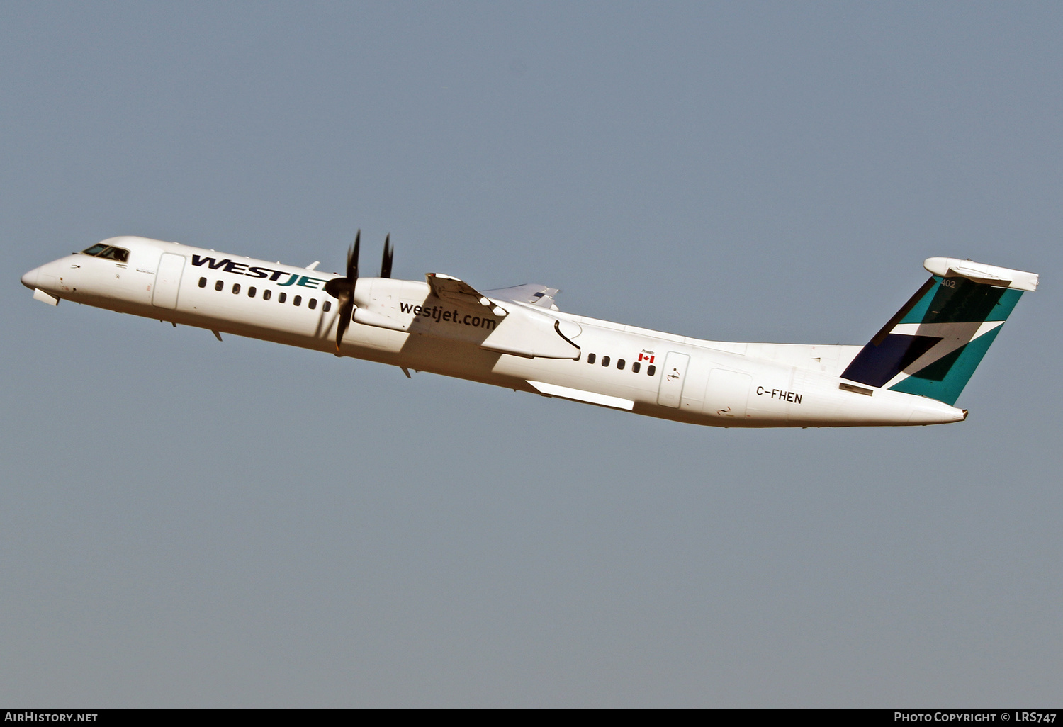 Aircraft Photo of C-FHEN | Bombardier DHC-8-402 Dash 8 | WestJet | AirHistory.net #314853
