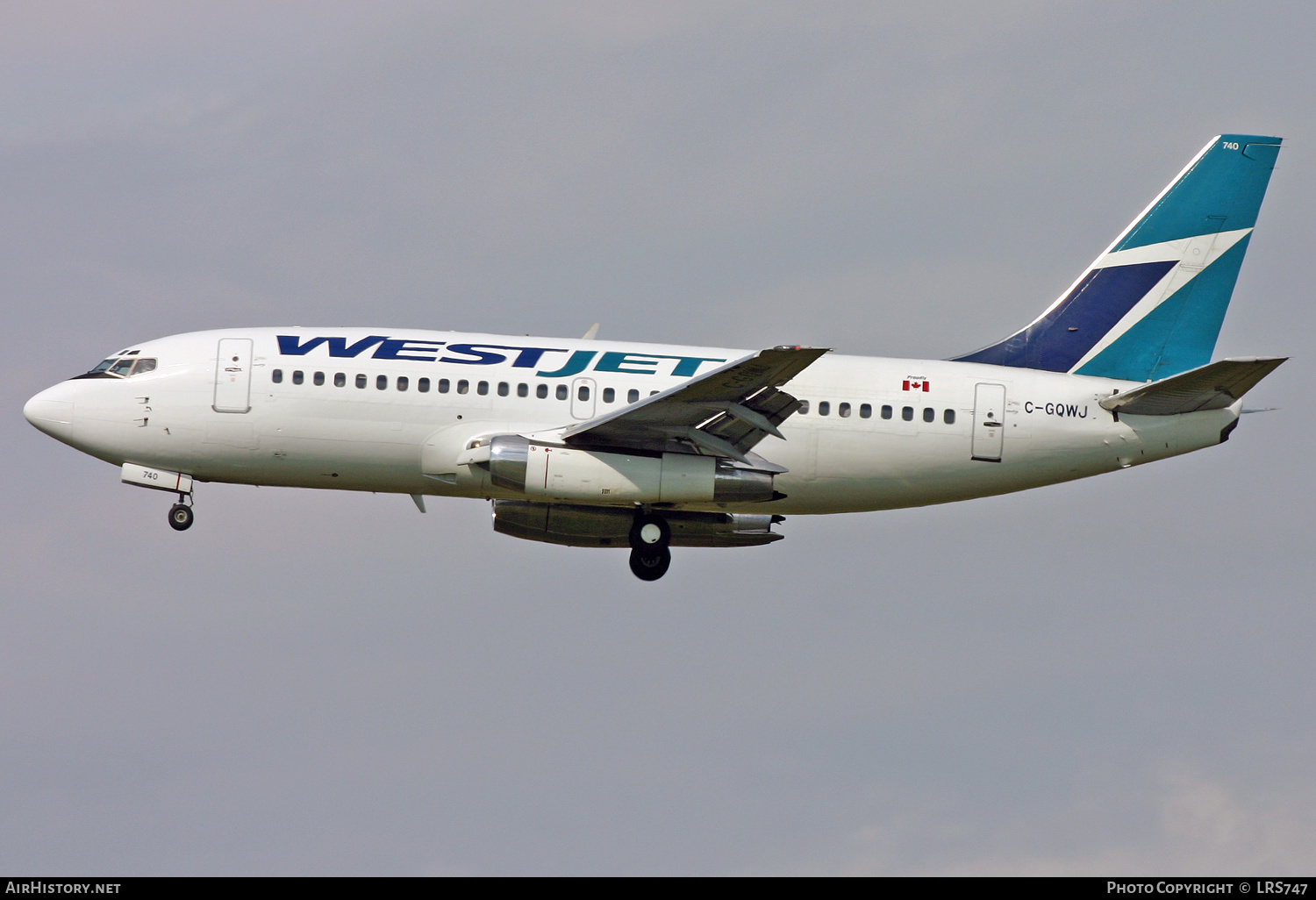 Aircraft Photo of C-GQWJ | Boeing 737-281/Adv | WestJet | AirHistory.net #314858