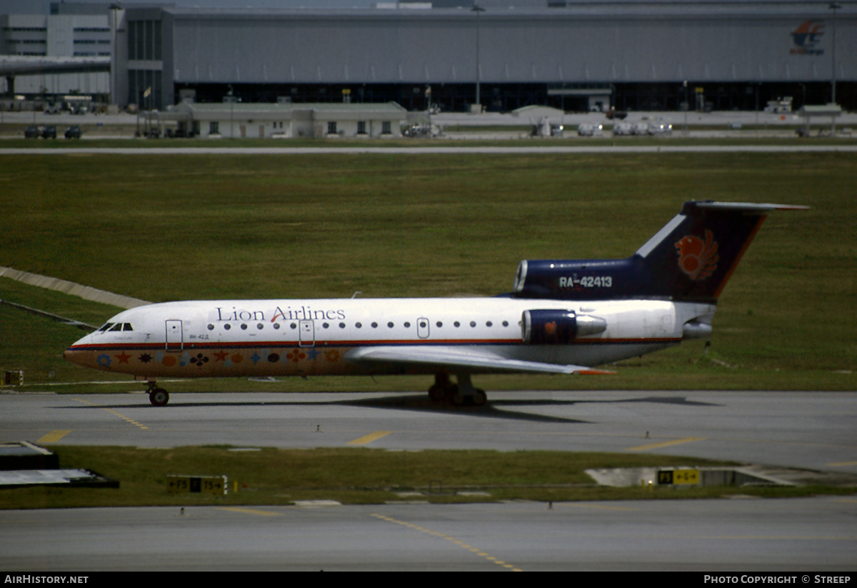 Aircraft Photo of RA-42413 | Yakovlev Yak-42D | Lion Airlines | AirHistory.net #314907