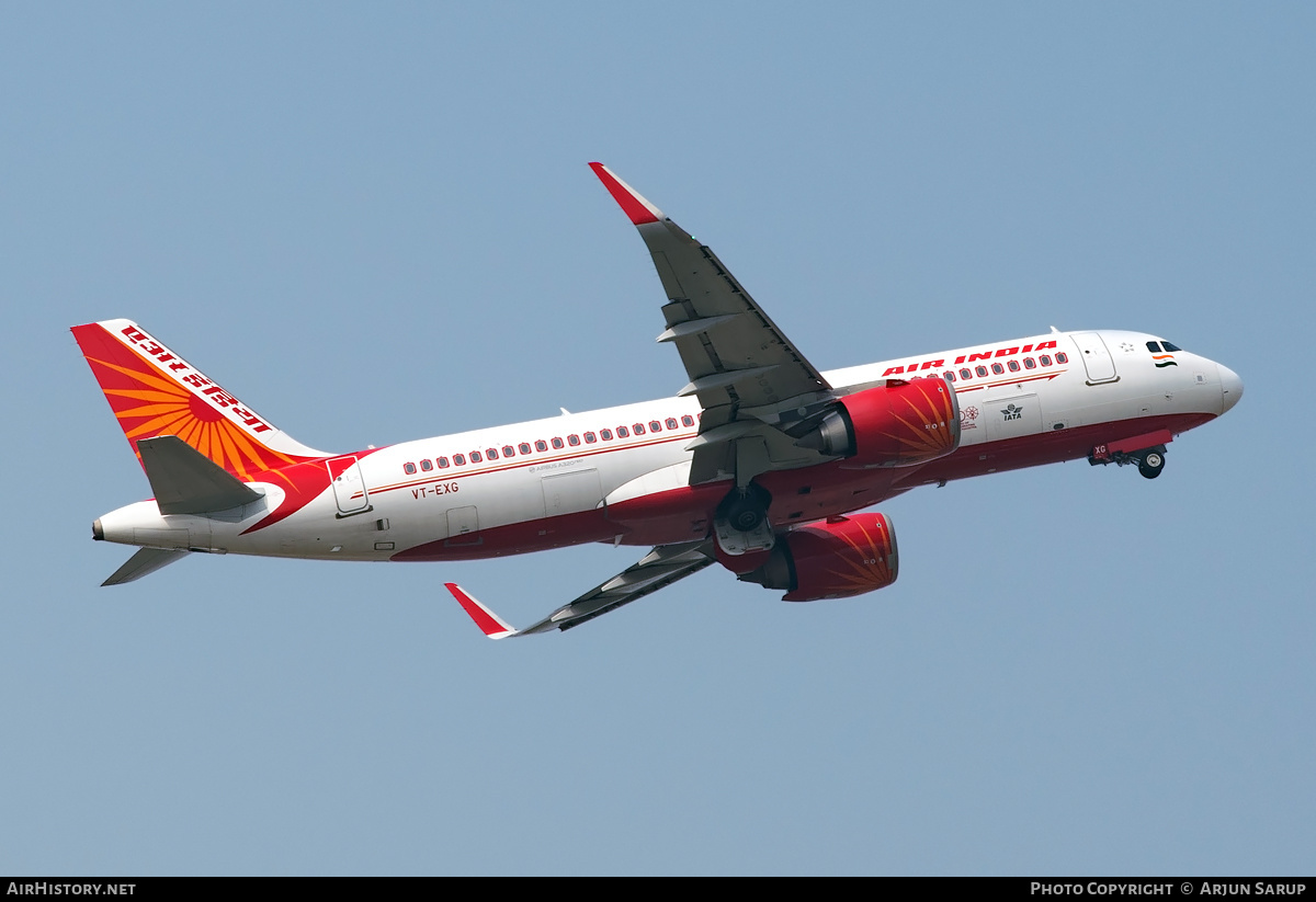 Aircraft Photo of VT-EXG | Airbus A320-251N | Air India | AirHistory.net #314946