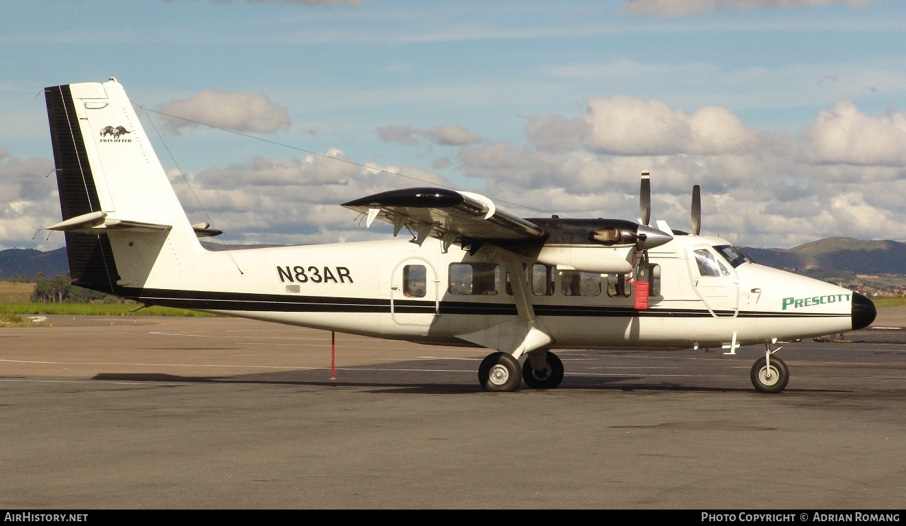 Aircraft Photo of N83AR | De Havilland Canada DHC-6-300 VistaLiner | Prescott Support | AirHistory.net #314972