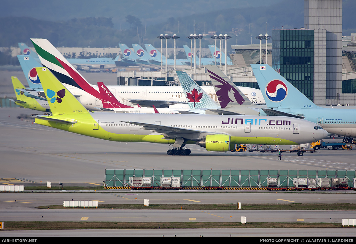 Aircraft Photo of HL7743 | Boeing 777-2B5/ER | Jin Air | AirHistory.net #314987