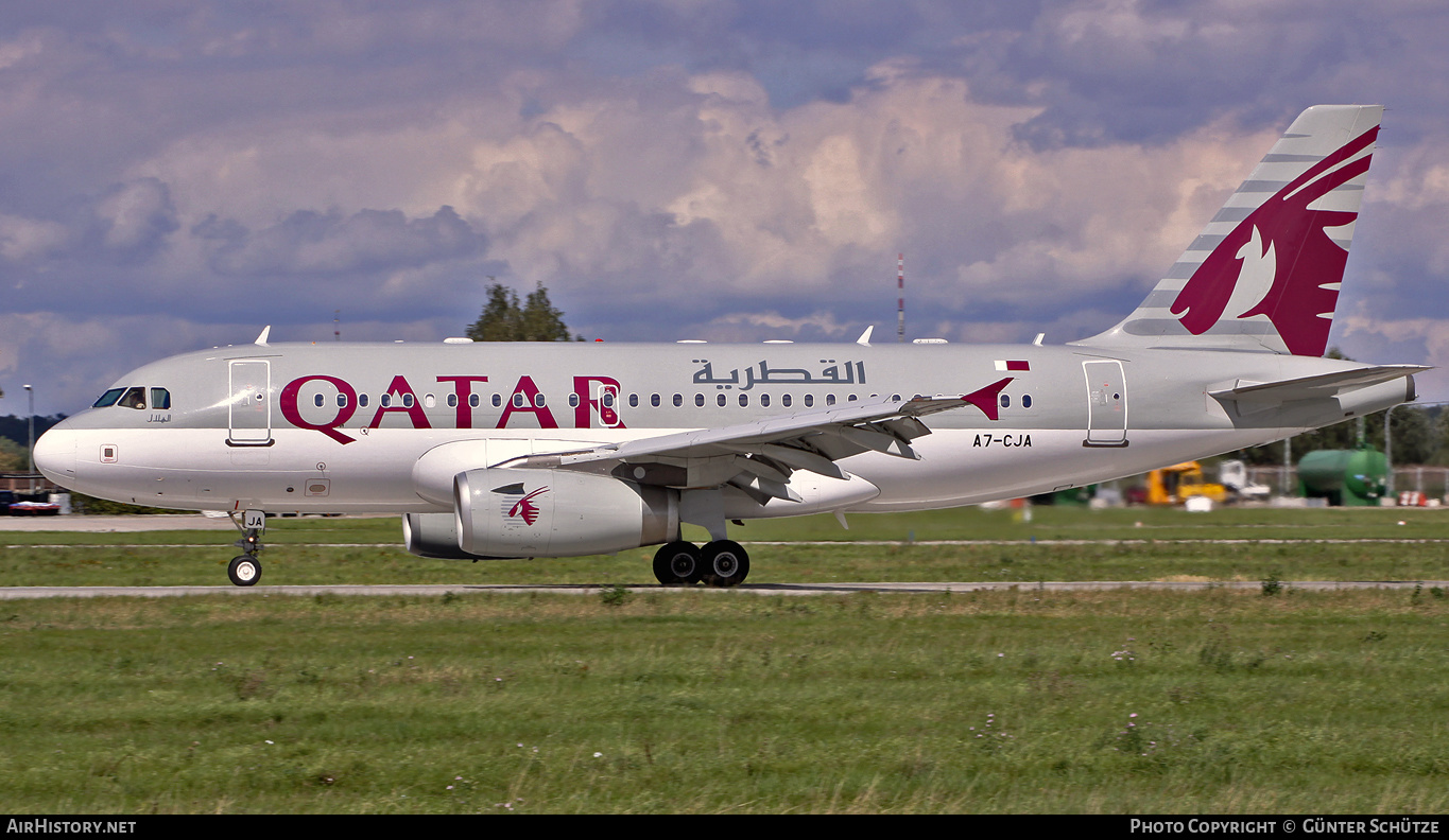 Aircraft Photo of A7-CJA | Airbus A319-133LR | Qatar Airways | AirHistory.net #315015
