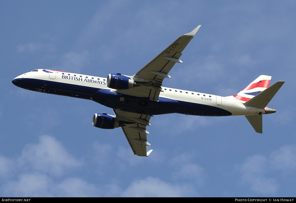 Aircraft Photo of G-LCYO | Embraer 190SR (ERJ-190-100SR) | British Airways | AirHistory.net #315066