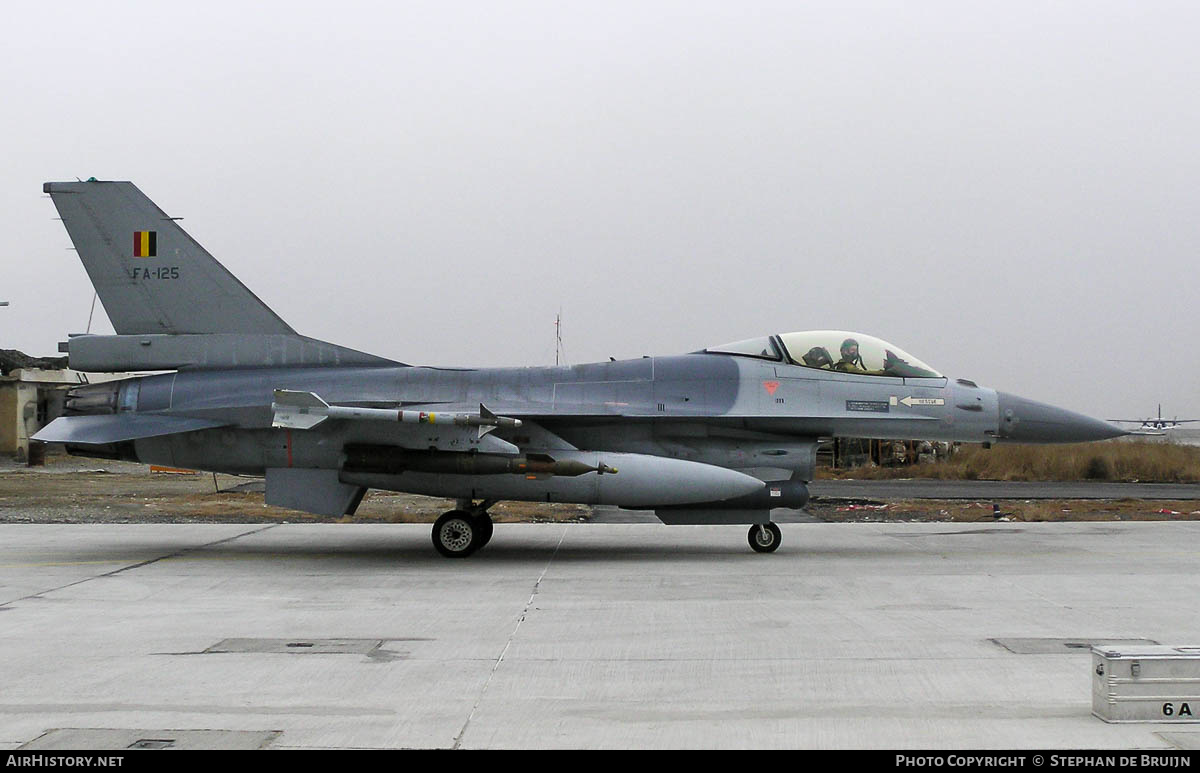 Aircraft Photo of FA125 | General Dynamics F-16AM Fighting Falcon | Belgium - Air Force | AirHistory.net #315084