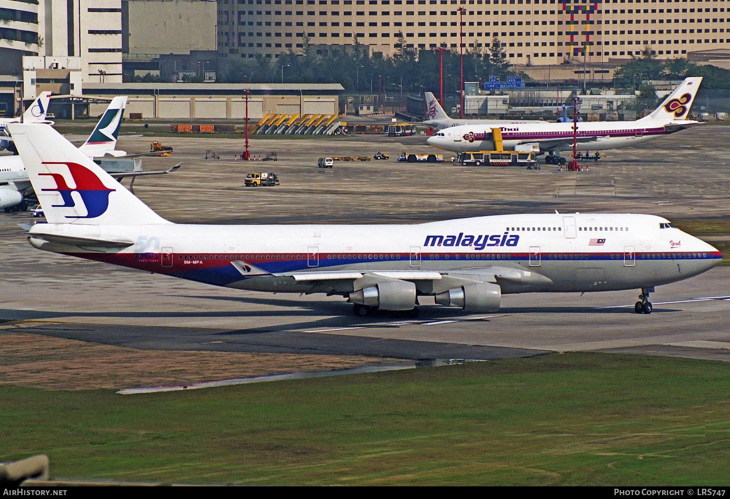 Aircraft Photo of 9M-MPA | Boeing 747-4H6 | Malaysia Airlines | AirHistory.net #315093
