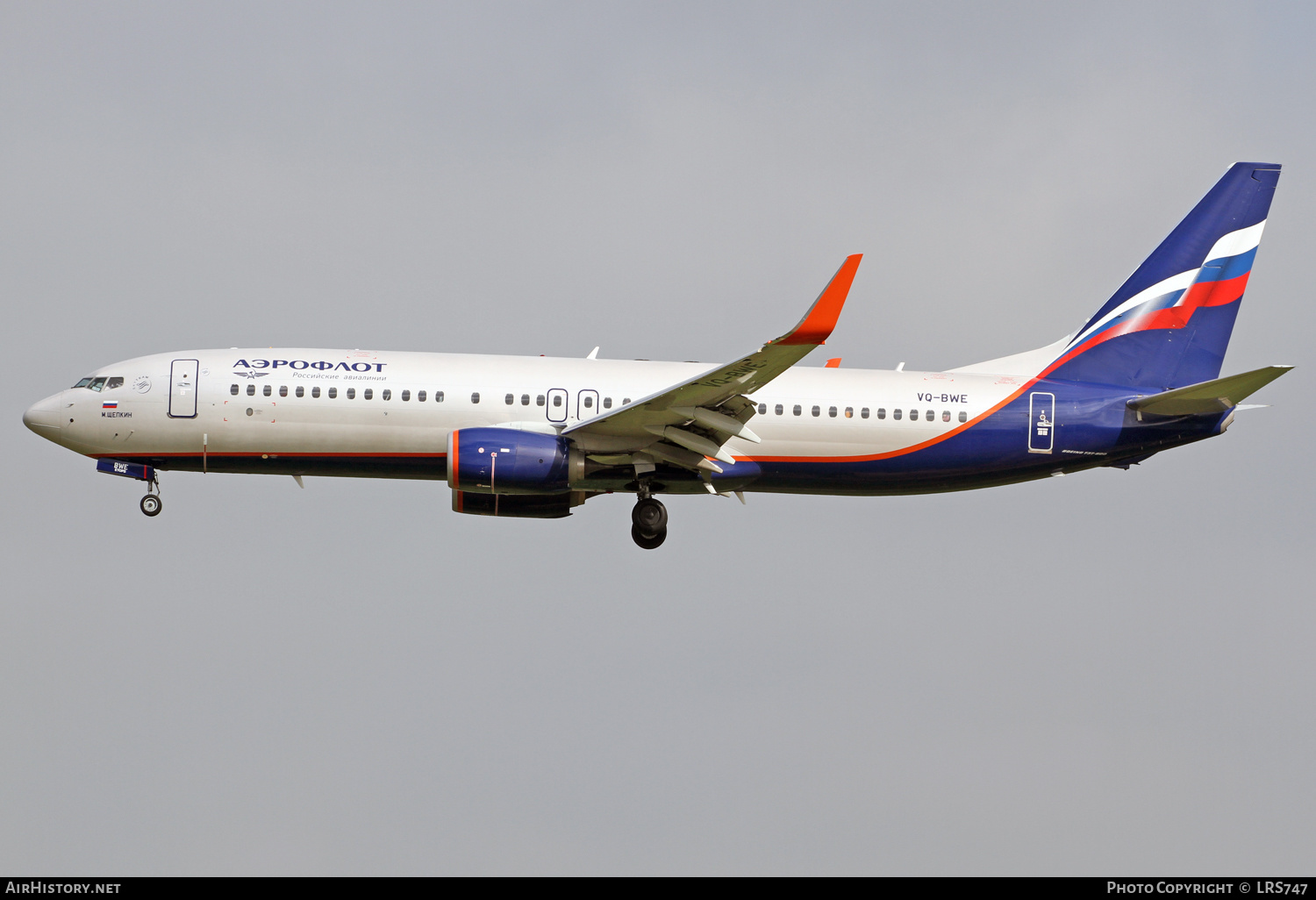 Aircraft Photo of VQ-BWE | Boeing 737-8LJ | Aeroflot - Russian Airlines | AirHistory.net #315156