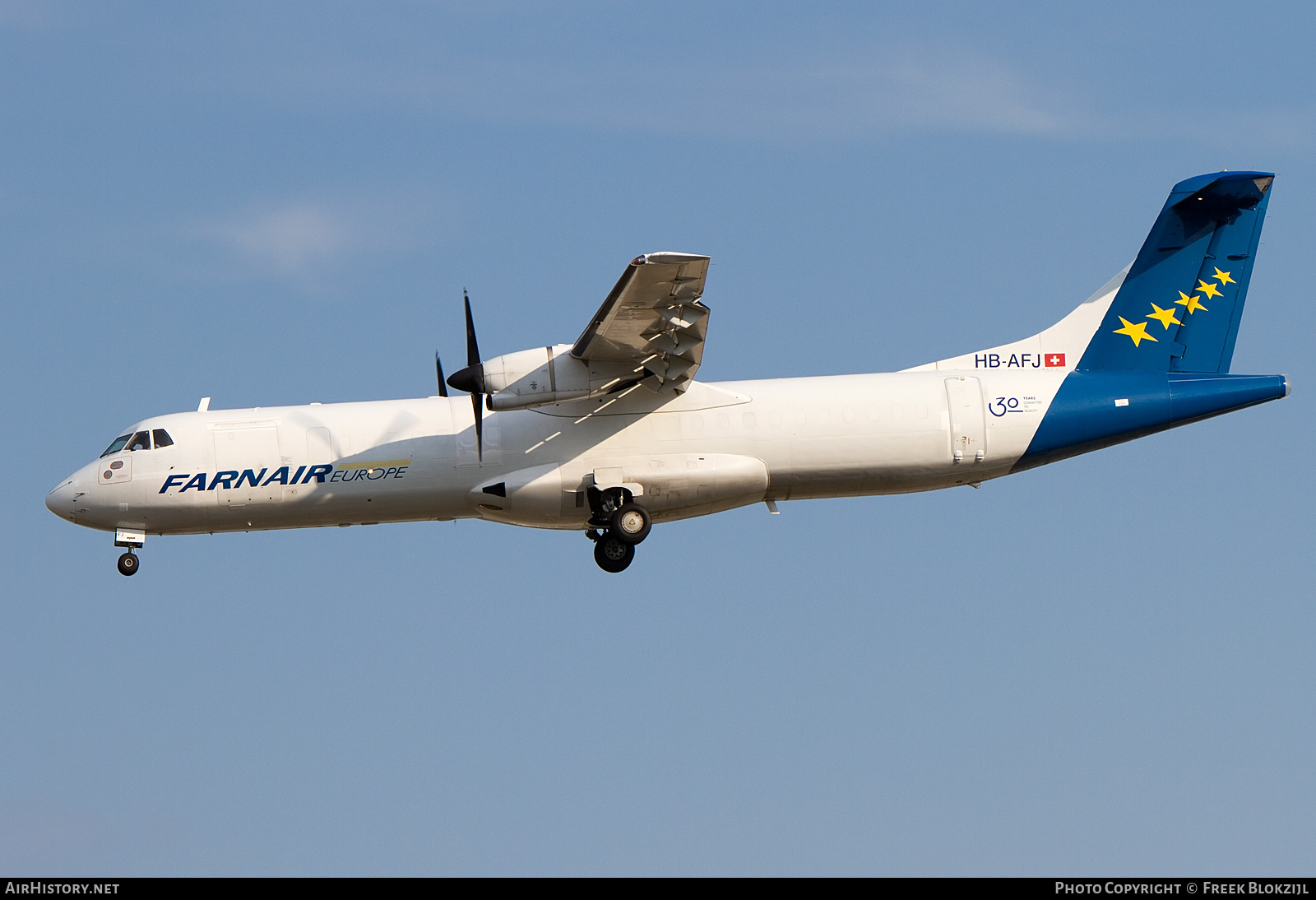 Aircraft Photo of HB-AFJ | ATR ATR-72-202/F | Farnair Europe | AirHistory.net #315191
