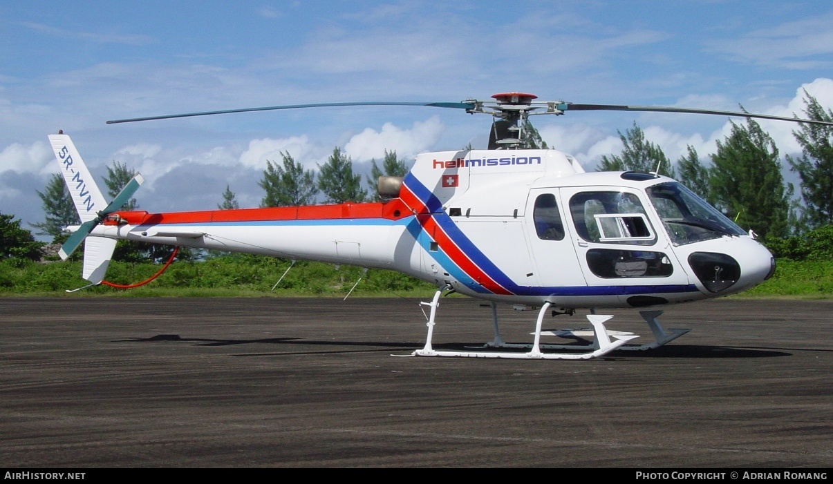 Aircraft Photo of 5R-MVN | Aerospatiale AS-350B Ecureuil | Helimission | AirHistory.net #315222