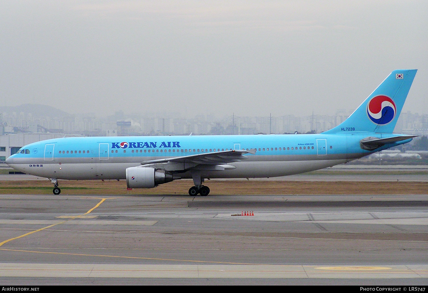 Aircraft Photo of HL7239 | Airbus A300B4-622R | Korean Air | AirHistory.net #315277