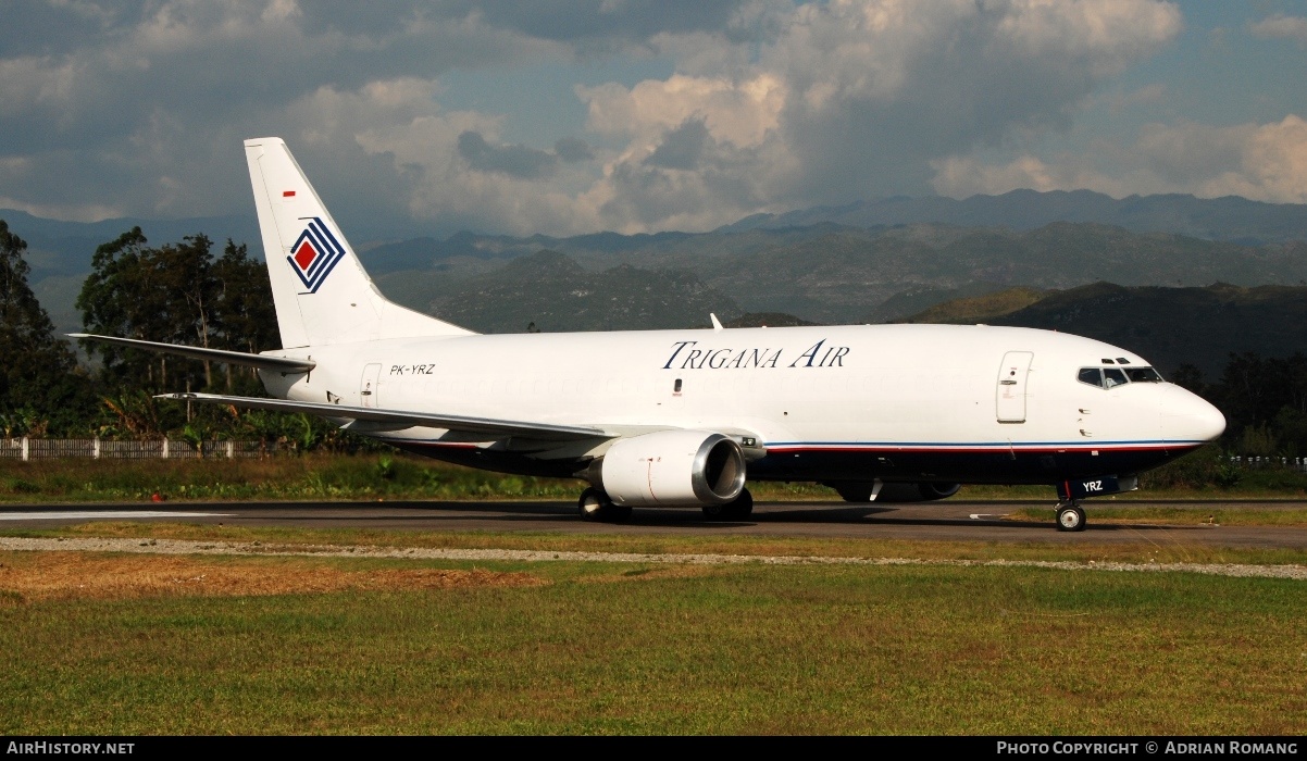 Aircraft Photo of PK-YRZ | Boeing 737-347 | Trigana Air | AirHistory.net #315345