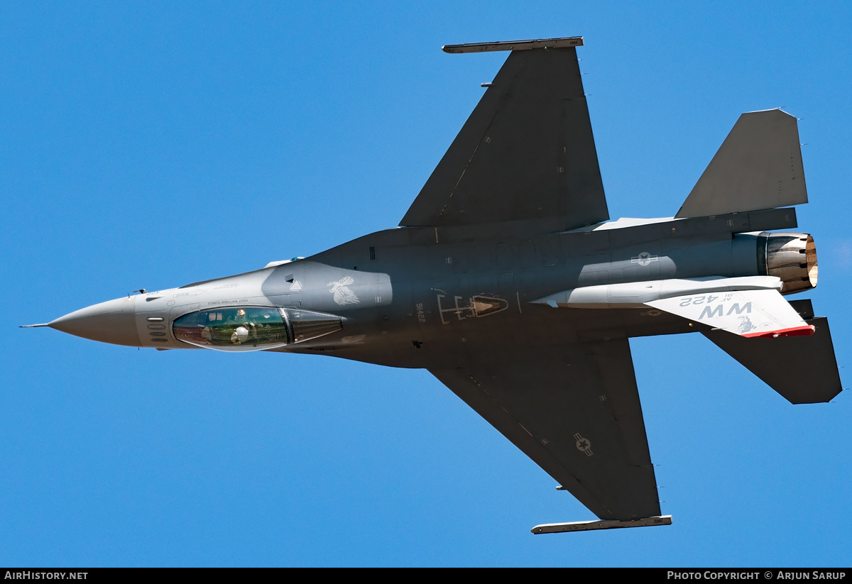 Aircraft Photo of 91-0422 / AF91-422 | Lockheed F-16CM Fighting Falcon | USA - Air Force | AirHistory.net #315352