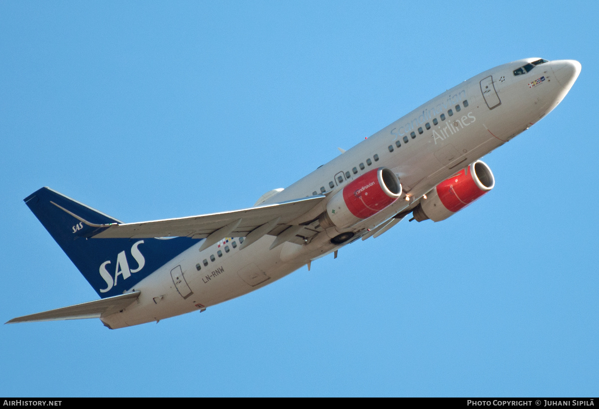 Aircraft Photo of LN-RNW | Boeing 737-783 | Scandinavian Airlines - SAS | AirHistory.net #315357