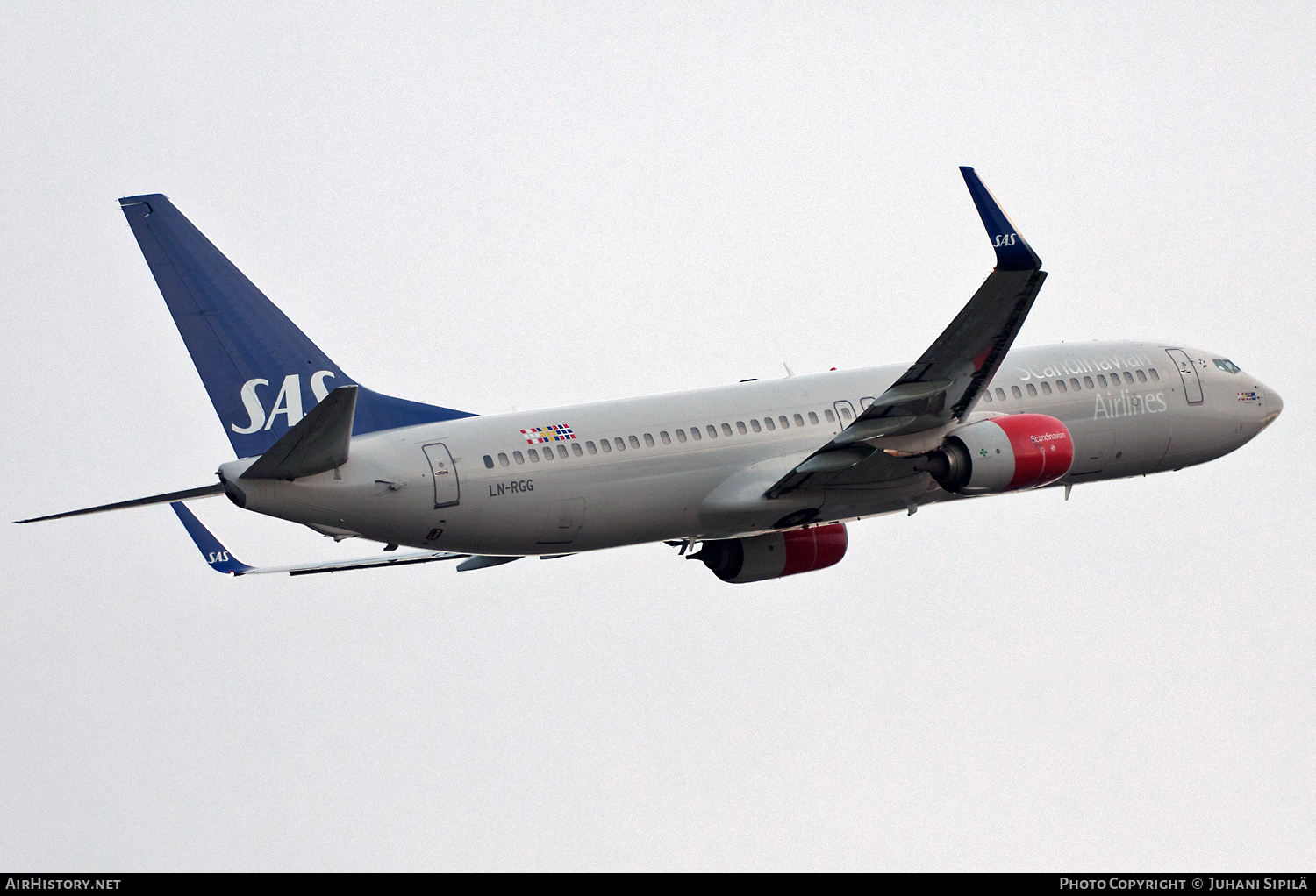 Aircraft Photo of LN-RGG | Boeing 737-86N | Scandinavian Airlines - SAS | AirHistory.net #315375