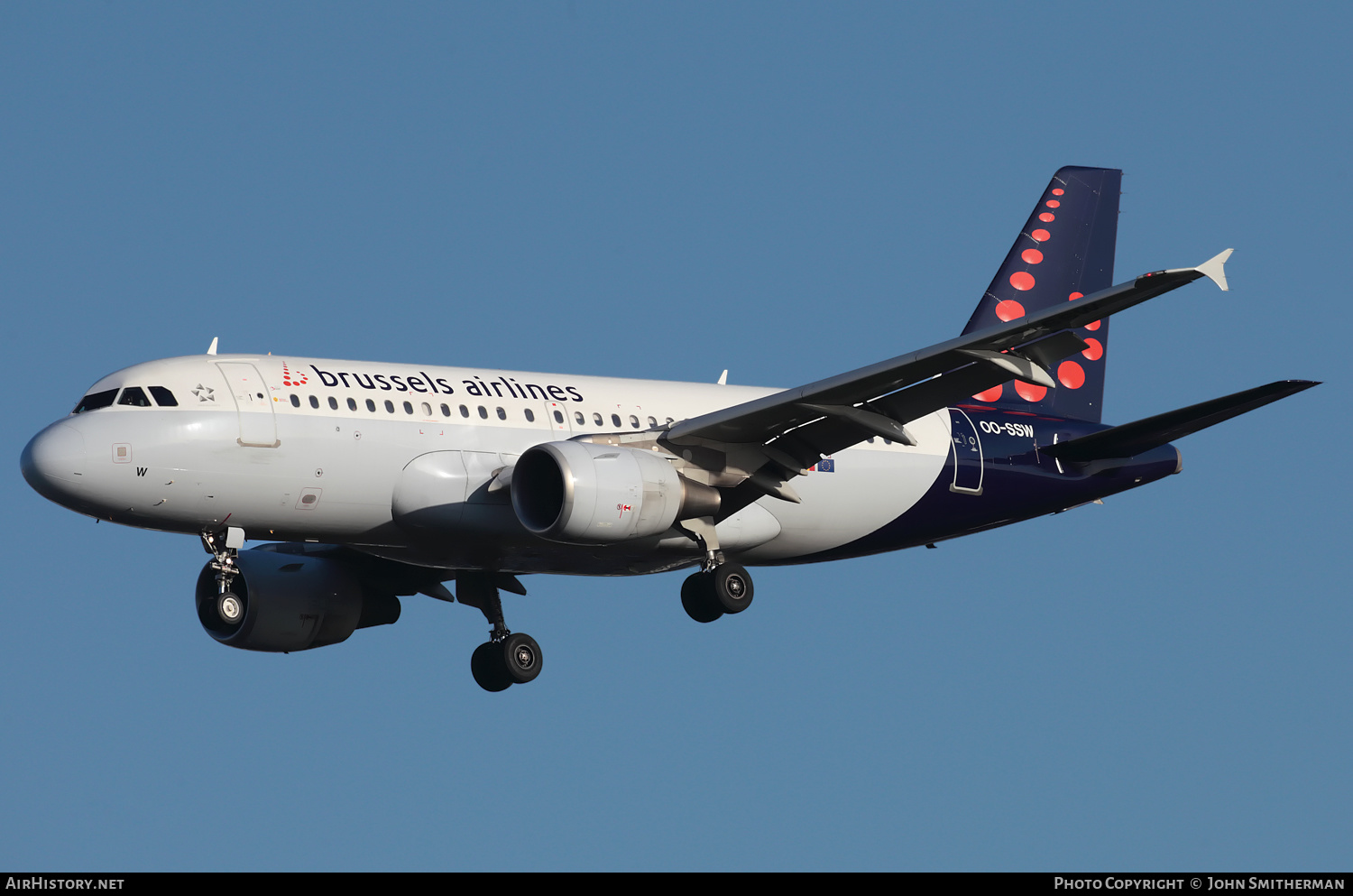 Aircraft Photo of OO-SSW | Airbus A319-111 | Brussels Airlines | AirHistory.net #315377