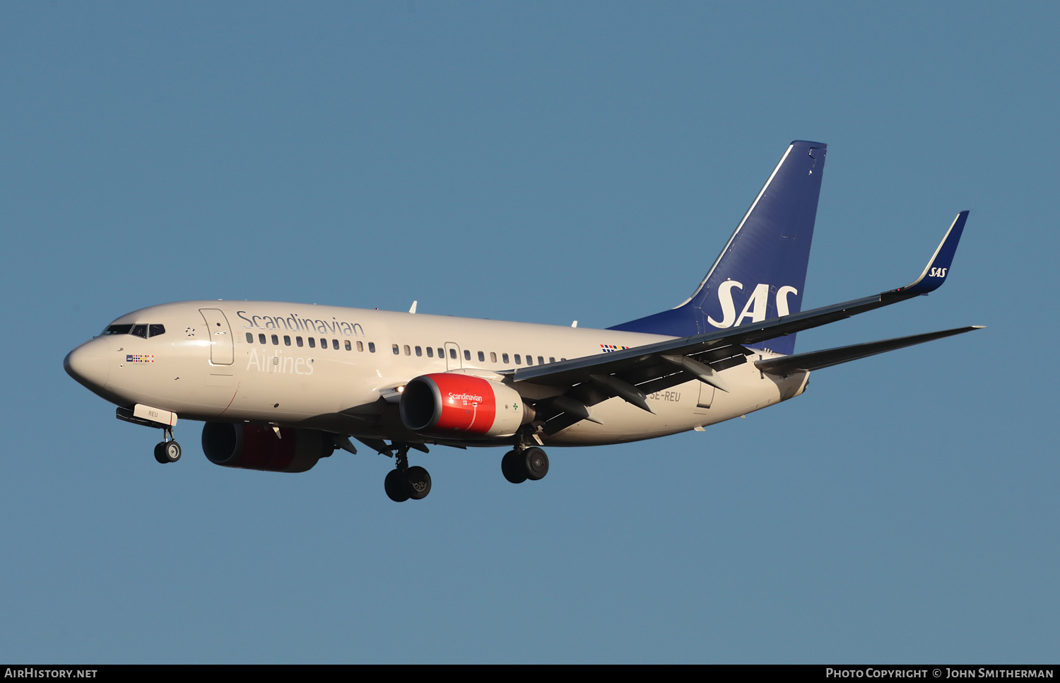 Aircraft Photo of SE-REU | Boeing 737-76N | Scandinavian Airlines - SAS | AirHistory.net #315378