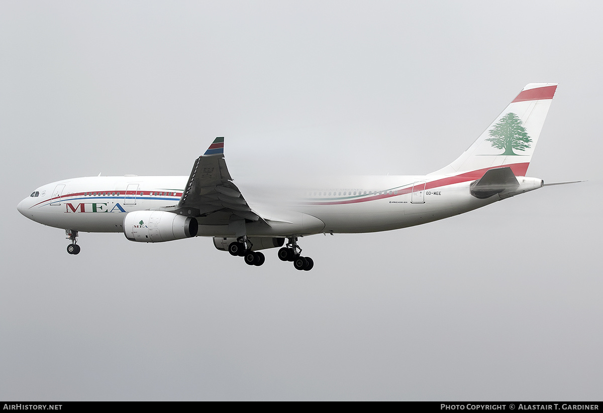 Aircraft Photo of OD-MEE | Airbus A330-243 | MEA - Middle East Airlines | AirHistory.net #315397