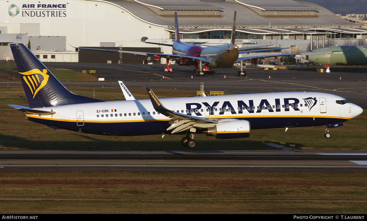 Aircraft Photo of EI-EBK | Boeing 737-8AS | Ryanair | AirHistory.net #315424