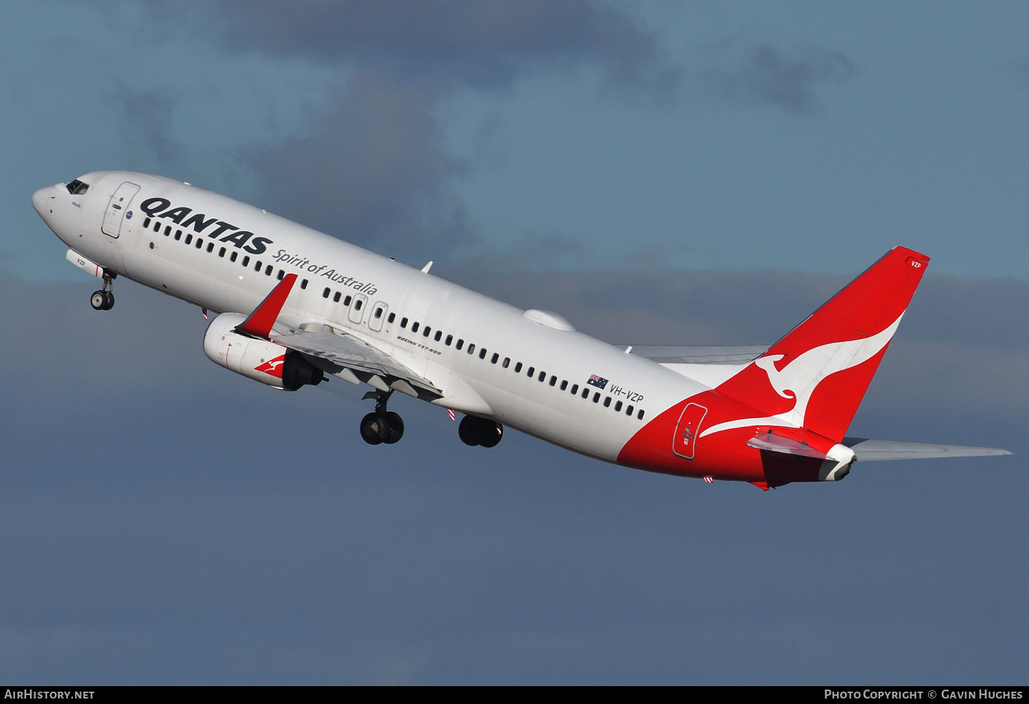 Aircraft Photo of VH-VZP | Boeing 737-838 | Qantas | AirHistory.net #315484