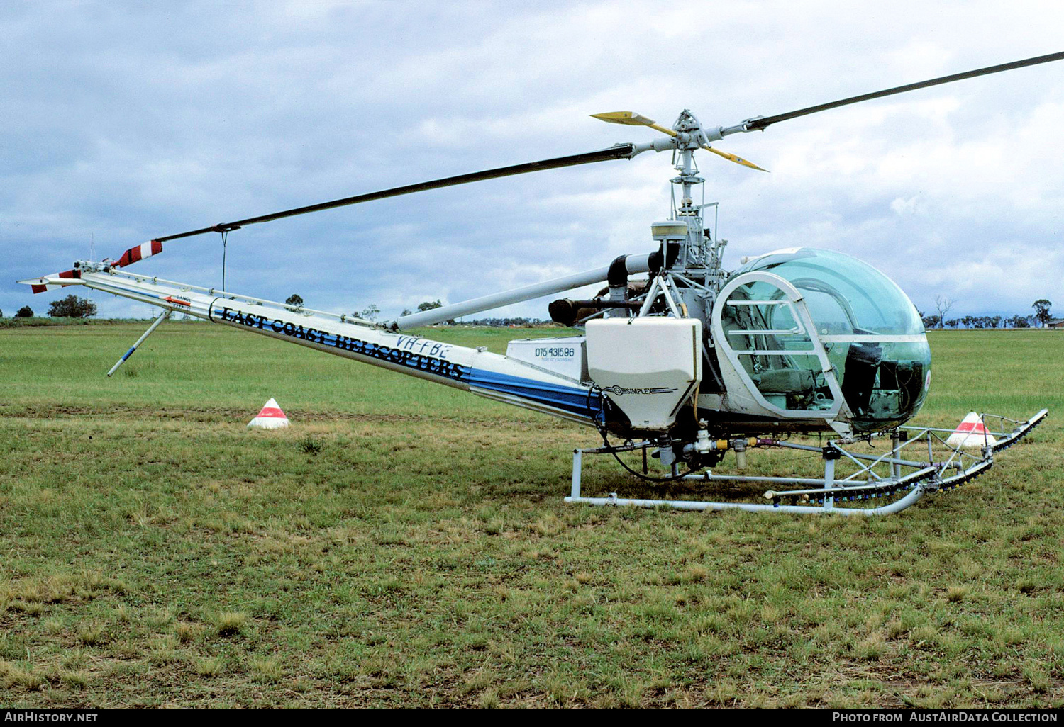 Aircraft Photo of VH-FBE | Hiller UH-12E | East Coast Helicopters | AirHistory.net #315486