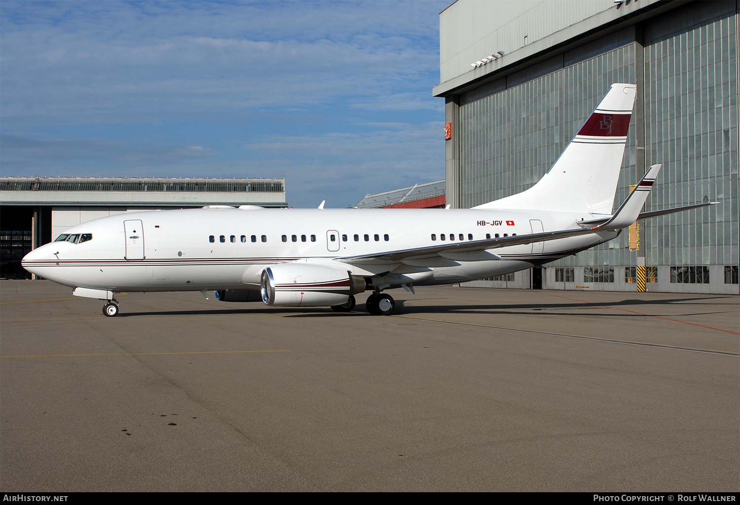 Aircraft Photo of HB-JGV | Boeing 737-7BC BBJ | AirHistory.net #315492