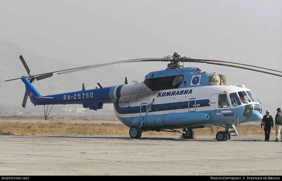 Aircraft Photo of RA-25750 | Mil Mi-8AMT | Komiavia | AirHistory.net #315538