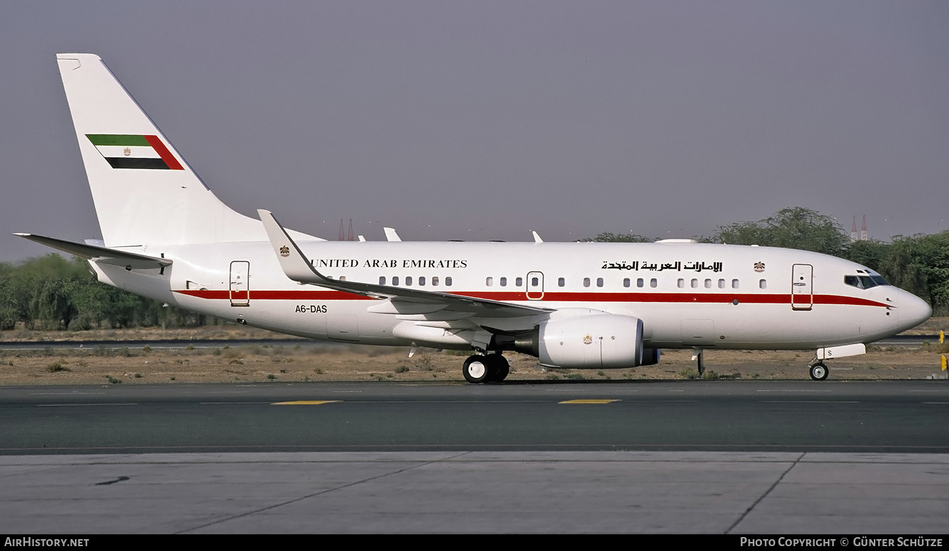 Aircraft Photo of A6-DAS | Boeing 737-7Z5 BBJ | United Arab Emirates Government | AirHistory.net #315568