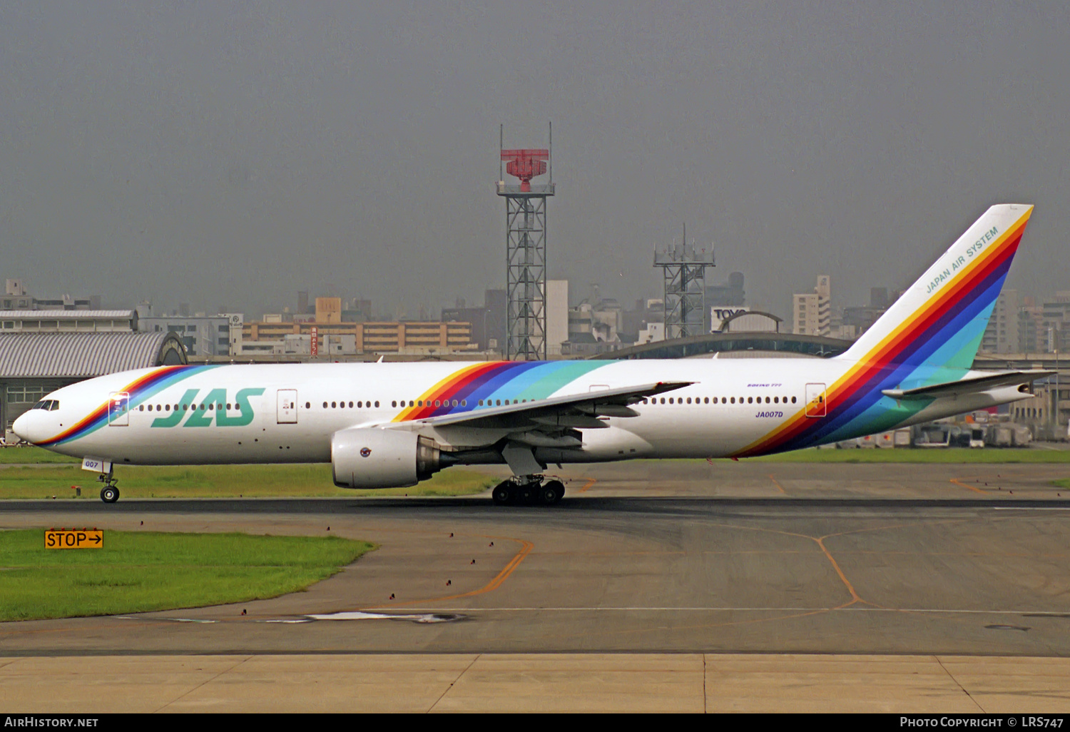 Aircraft Photo of JA007D | Boeing 777-289 | Japan Air System - JAS | AirHistory.net #315569