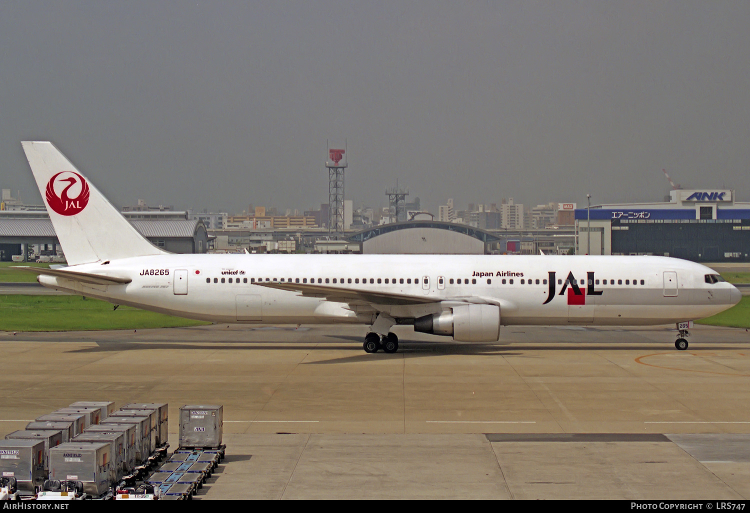 Aircraft Photo of JA8265 | Boeing 767-346 | Japan Airlines - JAL | AirHistory.net #315575