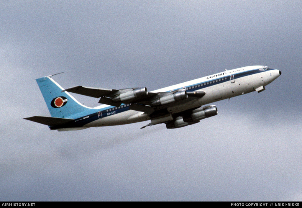Aircraft Photo of OY-APZ | Boeing 720-051B | Conair of Scandinavia | AirHistory.net #315621