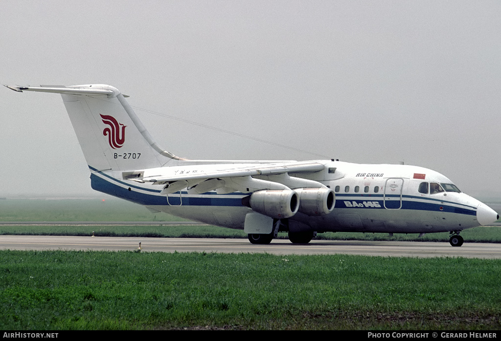 Aircraft Photo of B-2707 | British Aerospace BAe-146-100 | Air China | AirHistory.net #315677