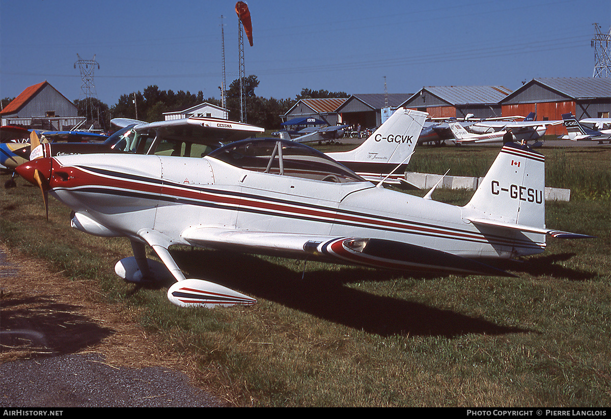 Aircraft Photo of C-GESU | Van's RV-4 | AirHistory.net #315790