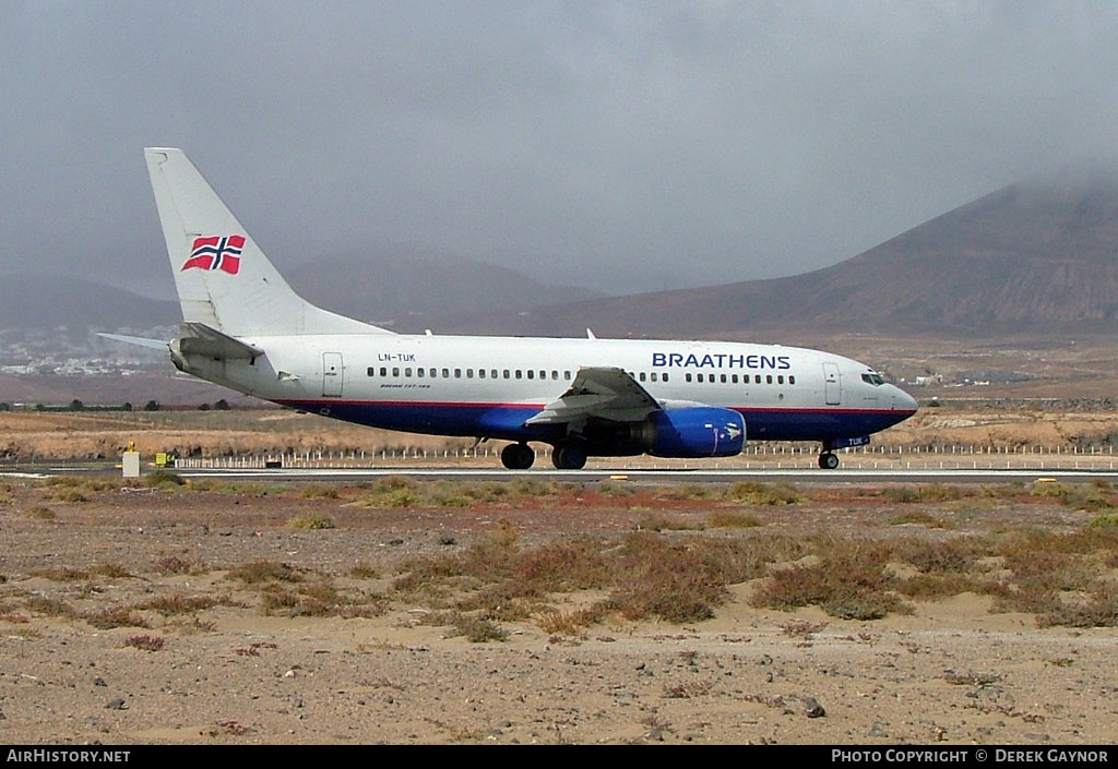 Aircraft Photo of LN-TUK | Boeing 737-705 | Braathens | AirHistory.net #315811